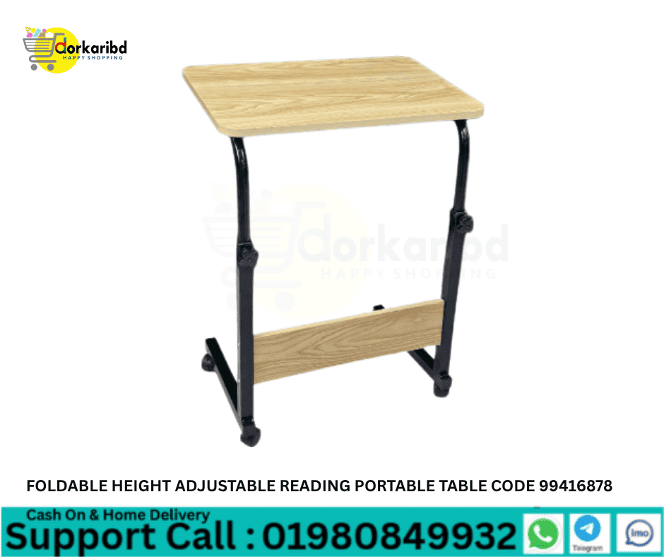 FOLDABLE HEIGHT ADJUSTABLE READING PORTABLE TABLE CODE 99416878