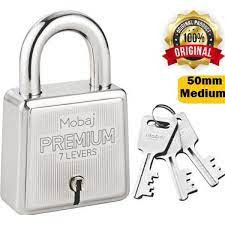 Mobaj Premium 7 Lever Pad Lock 50 mm each ,Heavy-duty padlocks for steel gates and door