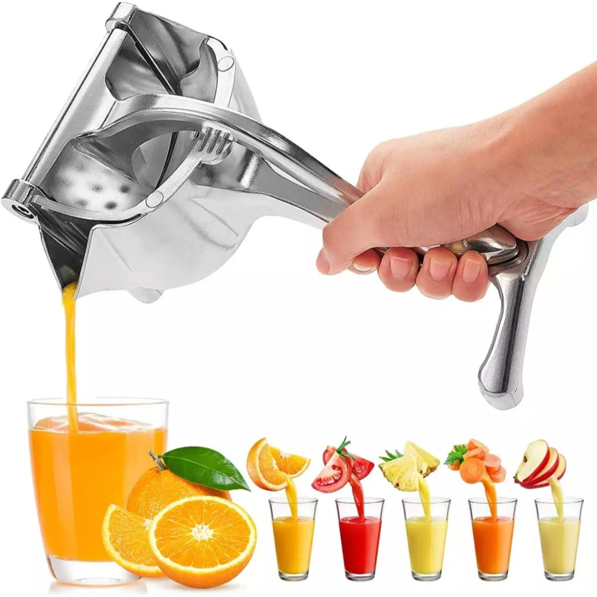 Hand Juice Press Squeezer Fruit Juicer Extractor Multifunctional Real Aluminum Fruit Press Manual