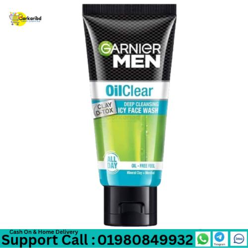 Garnier Men Oil Clear Deep Cleansing Icy Face Wash-  100gm