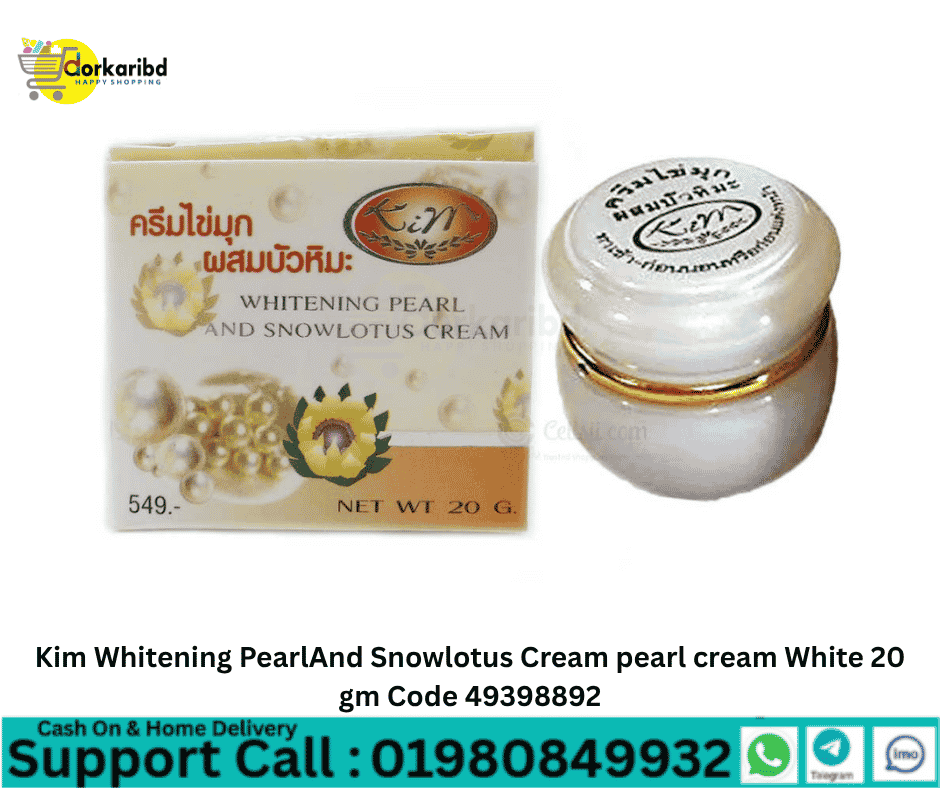 Kim Whitening PearlAnd Snowlotus Cream pearl cream White 20 gm Code 49398892
