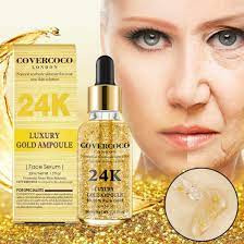 24k Gold Serum Luxury Anti Wrinkle Anti-aging Natural Lifting Moisturizing Face Lift Essential Oil -20 ml