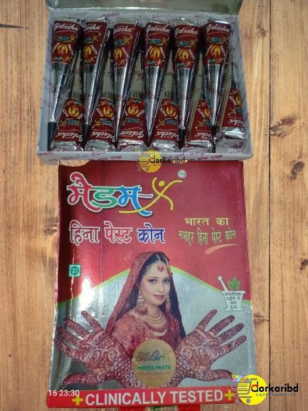 Golecha Original Mehedi  cone Indian 12 pcs Full box