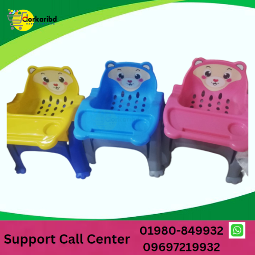Baby Chair With Tray- Trendy and Comfortable Baby Plastic Feeding Chair.