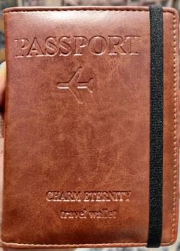 Passport cover Black Color Passport Cover & Card Holder For Men n Women - Passport Cover