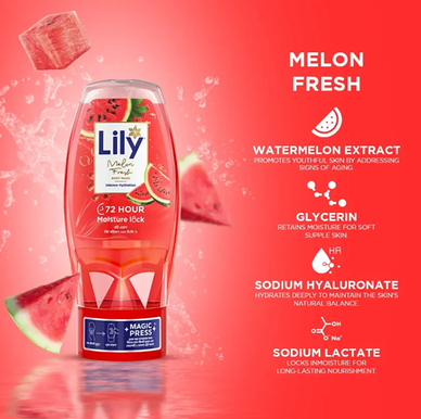 Lily Melon Fresh Body Wash 250ml Code 41728395