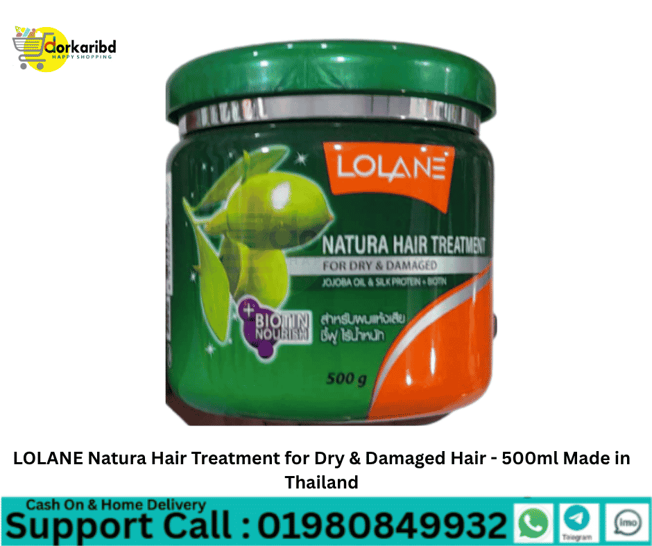 LOLANE Natura Hair Treatment for Dry & Damaged Hair - 500ml Made in Thailand