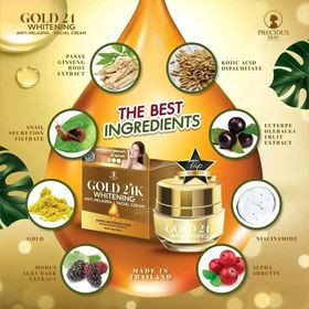 Gold 24K whitening Anti-Melasma Facial Cream 1 pcs