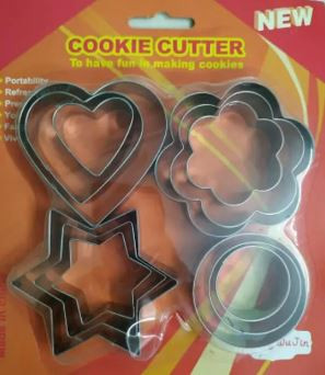 Cookie Cutter 12 Piecess - Silver - Cake Decoration Tools