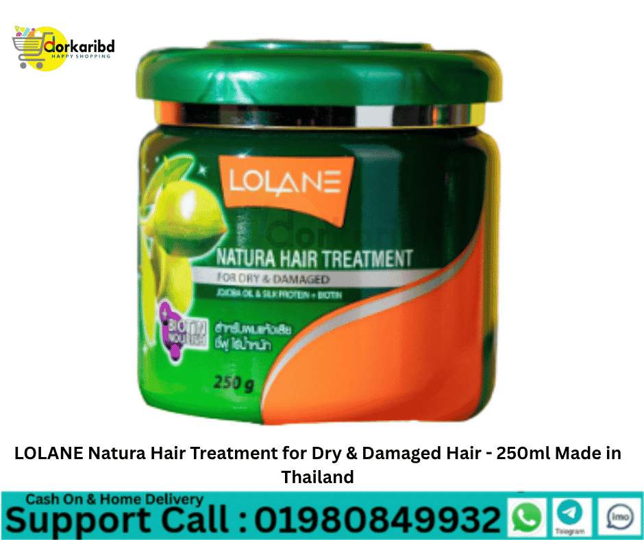 LOLANE Natura Hair Treatment for Dry & Damaged Hair - 250ml Made in Thailand