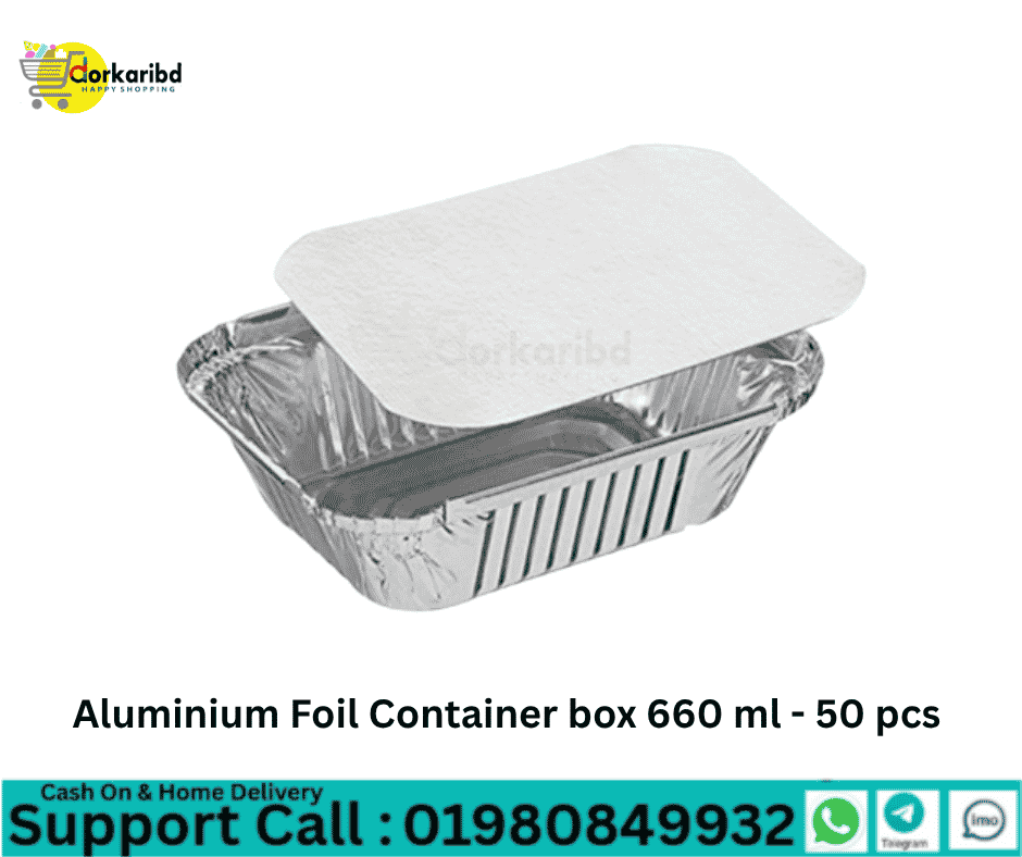 Aluminium Foil Container box 660 ml - 50 pcs