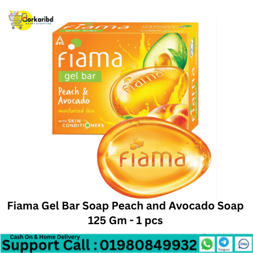 Fiama Gel Bar Soap Peach and Avocado Soap 125 Gm - 1 pcs