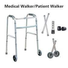 Walking Walker Frame Front Castor Wheels - Silver