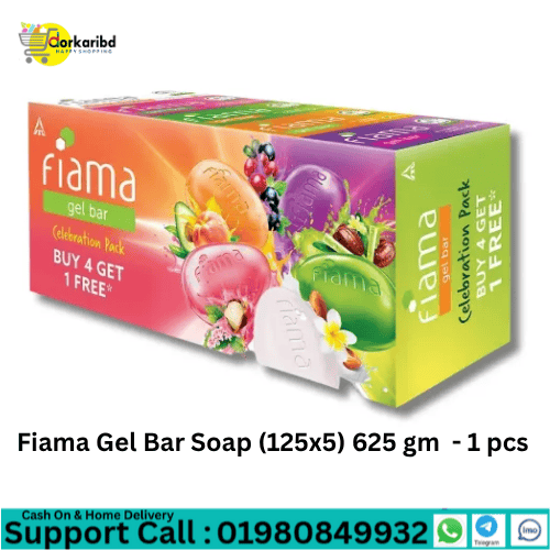 Fiama Gel Bar Soap (125x5) 625 gm  - 1 pcs