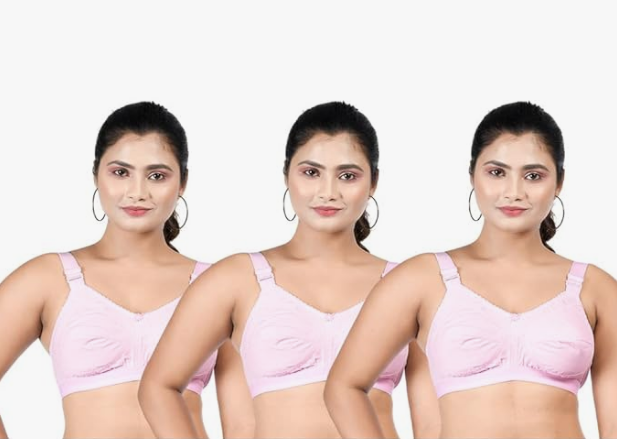 Likme Cotton Non-Wired Non-Padded Bra is made of pure Indian cotton fabric lightweight and breathable comfortable in all seasons. 1 piece Size : 32/34/36/38/40/42