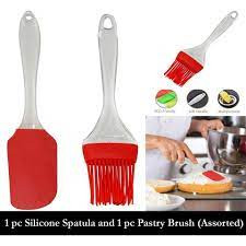 Silicon Oil Brush with Silicone Spatula-2pcs
