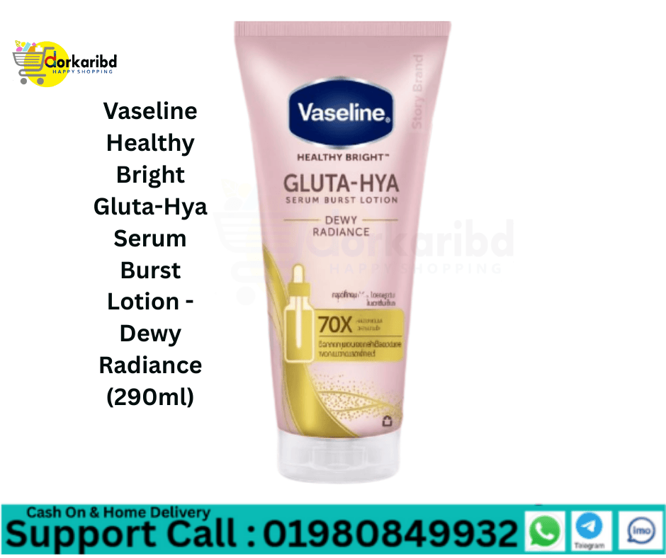 Vaseline Healthy Bright Gluta-Hya Serum Burst Lotion Dewy Radiance 290ml