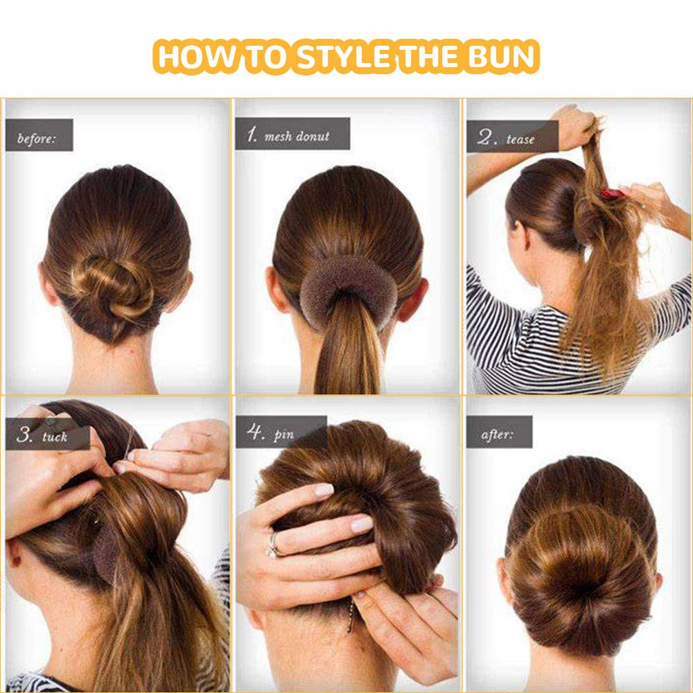 Hair Band Hair Bun Ring Donut For Girls And Women - 1 Pcs