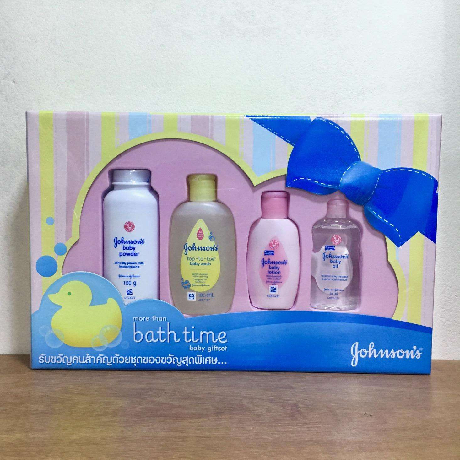Johnson’s 4-in-1 Bath Time Baby Toiletries Gift Set