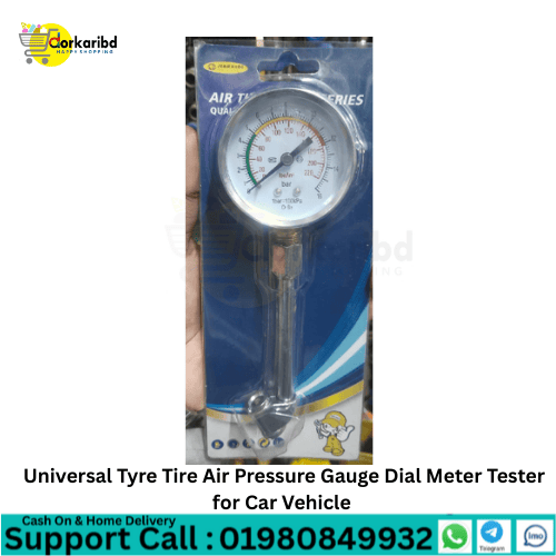 Universal Tyre Tire Air Pressure Gauge Dial Meter Tester for Car Vehicle