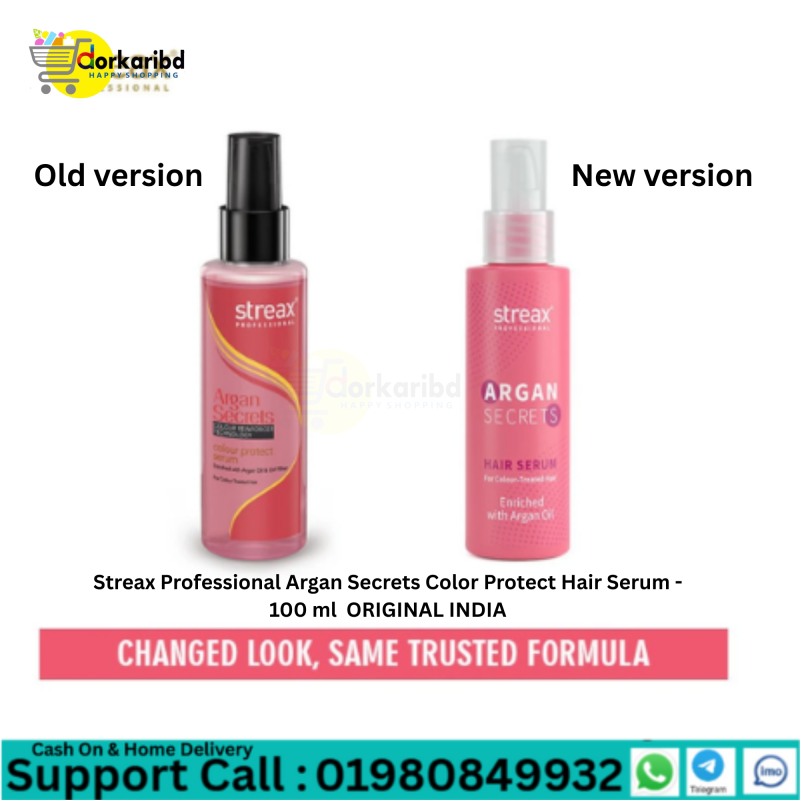 Streax Professional Argan Secrets Color Protect Hair Serum - 100 ml