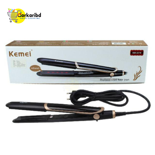 Kemei Km-2219  Hair Crimper Hair Professional Straightener  -1 Pcs
