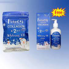 Frozen Collagen 2 in 1 Whitening Capsule (60 Pcs) + Free Lotion