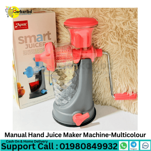 Manual Hand Juice Maker Machine-Multicolour - 1 PCS