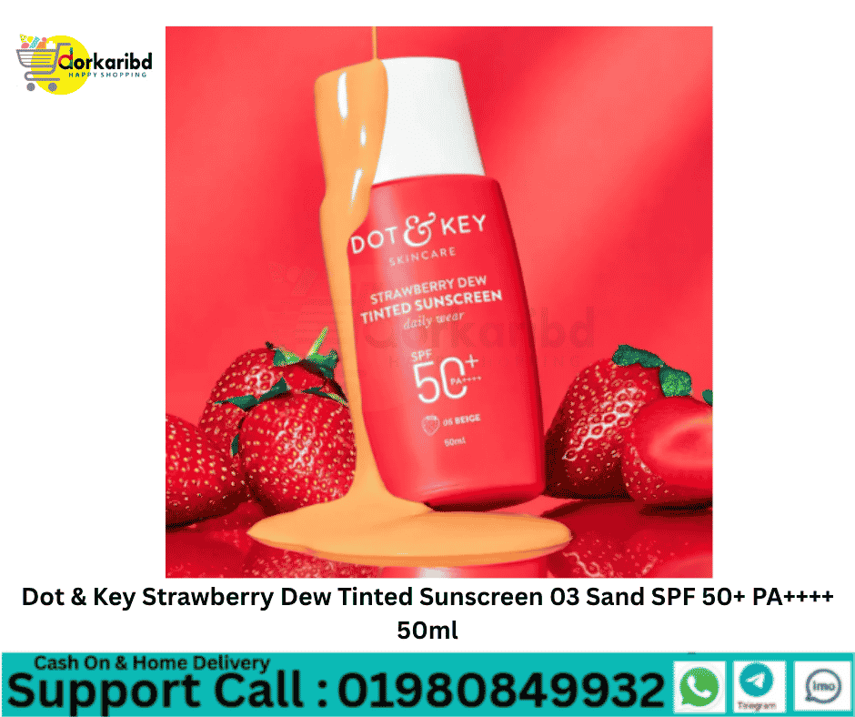 Dot & Key Strawberry Dew Tinted Sunscreen 03 Sand SPF 50+ PA++++ 50ml