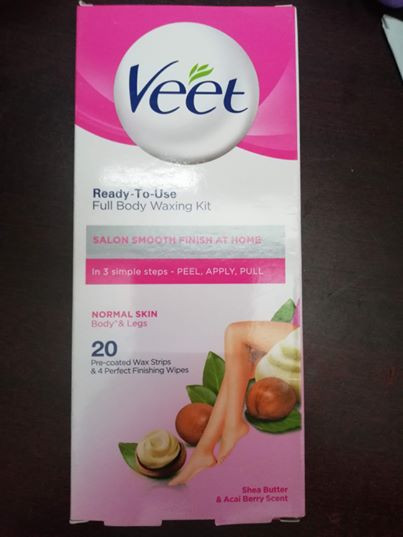 Veet Full Body Waxing Kit Normal Skin 20 strips