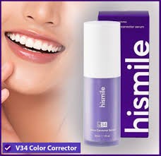 HISMILE V34 Teeth Removing Deep Smoke Stains Gingiva Protection Purple Orthopedic Toothpaste, Purple Teeth Whitening Toothpaste - 30 ml