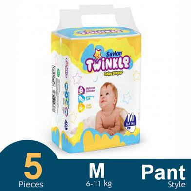Savlon Twinkle Baby Belt Diaper Medium (6-11kg) (4pcs)