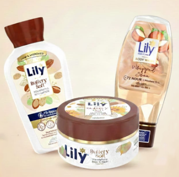 Lily Ultimate Winter Skincare Combo - Moisturiser Gel and Body Wash and Lotion Code 83942065