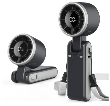 Turbo Fan Handheld Rechargeable Fan Portable Mini Hand Fan USB 1800mAh -1 PCS 