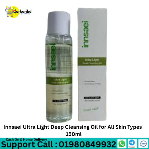 Innsaei Ultra Light Deep Cleansing Oil for All Skin Types -  150ml