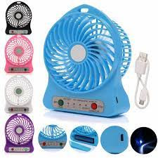 FAN Mini Hand Fan With Stand Rechargable