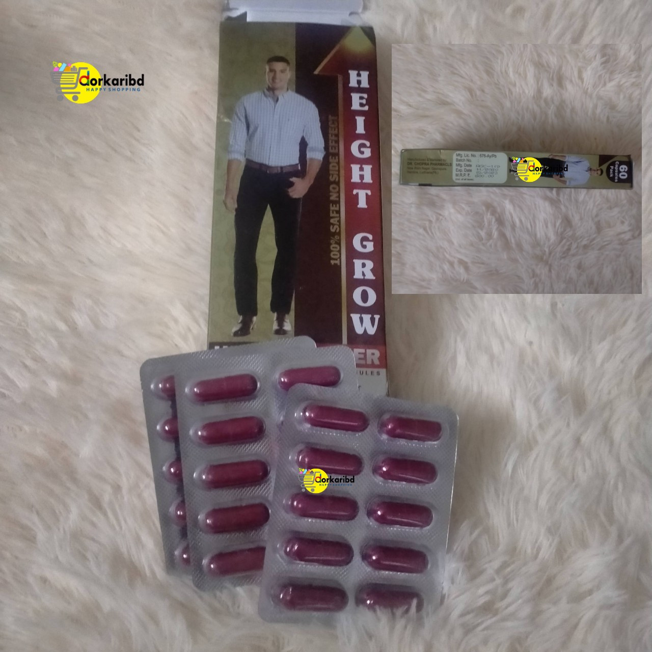 HEIGHT GROW CAPSULE 60 Pcs Made in India
