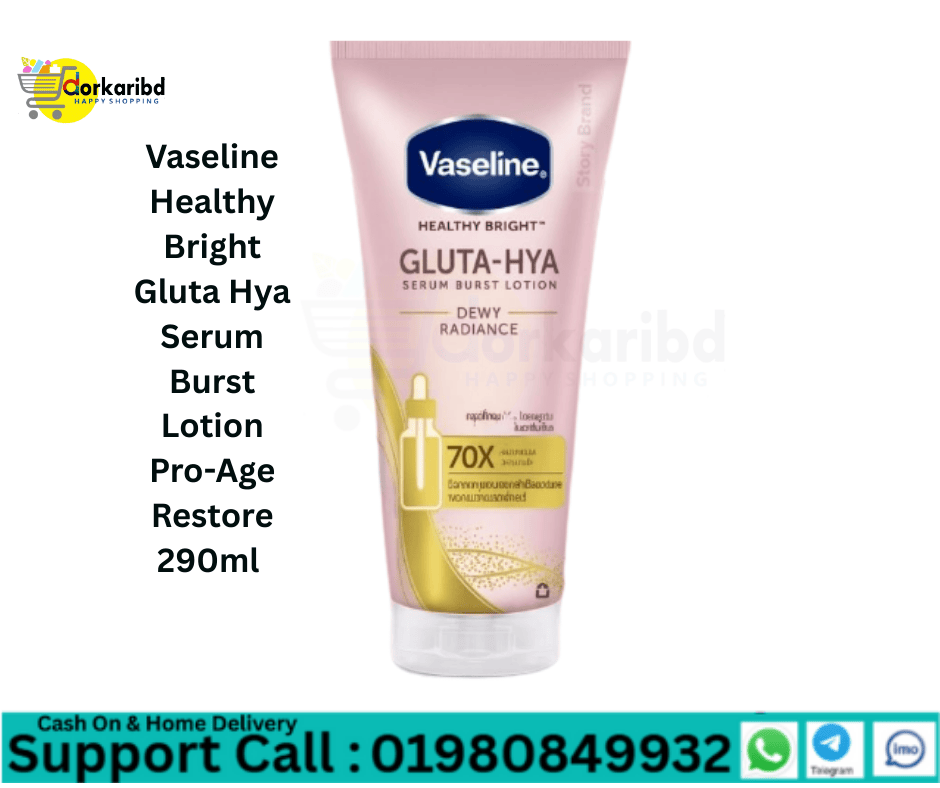 Vaseline Healthy Bright Gluta Hya Serum Burst Lotion Dewy Radiance  290ml