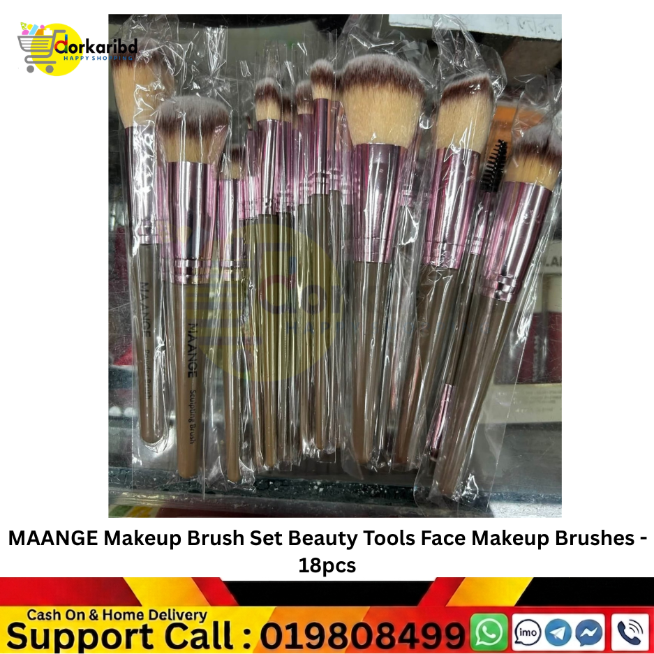 MAANGE  Makeup Brush Set Beauty Tools Face Makeup Brushes - 18pcs