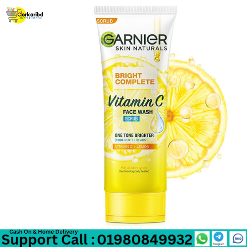 Garnier Bright Complete Vitamin C Face Wash - 50 ml India.