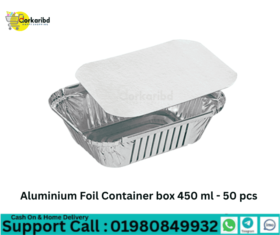 Aluminium Foil Container box 450 ml - 50 pcs