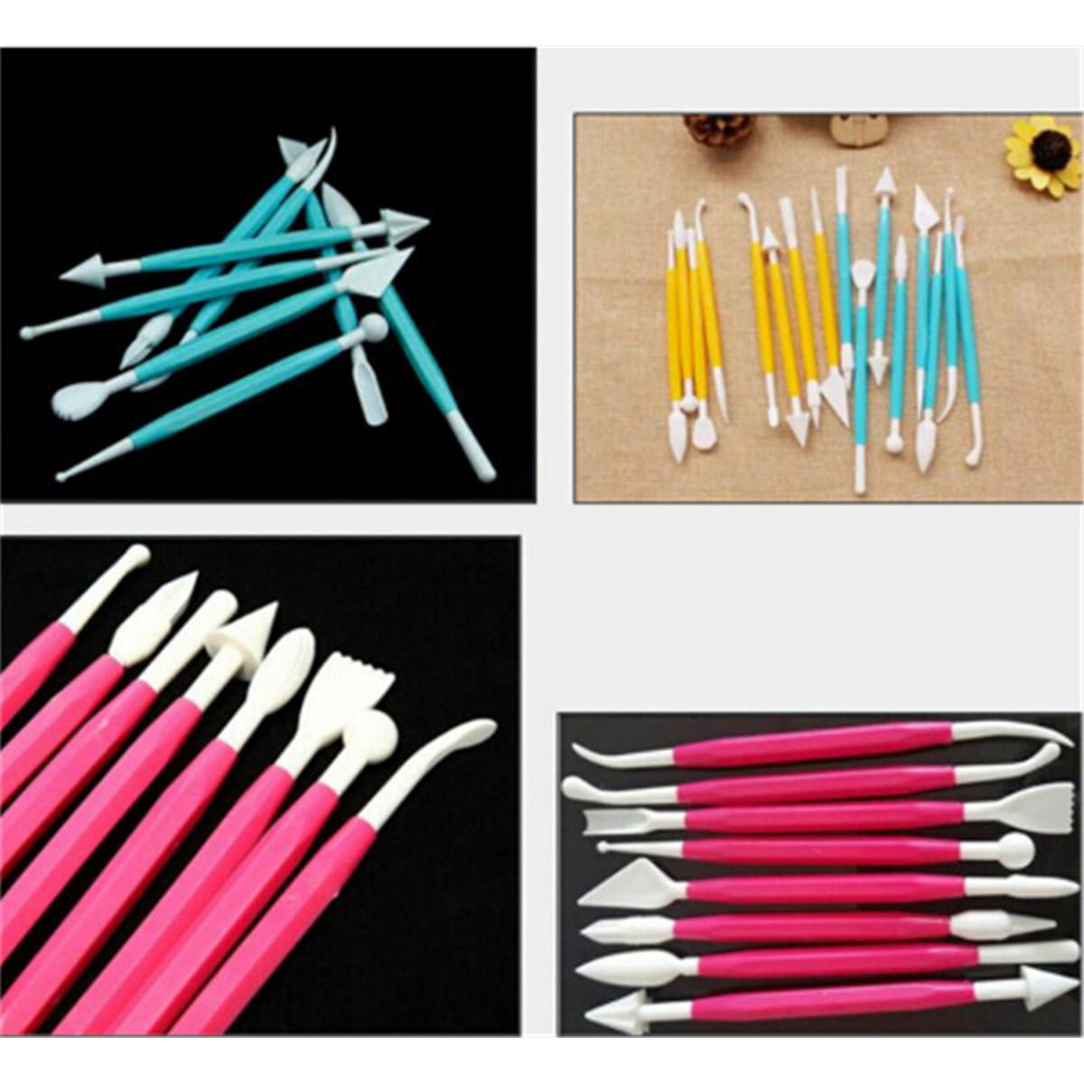 8pcs/set Kids Favorite Polymer Clay Tools Plastic Tools For Shaping Clay Toys - random color