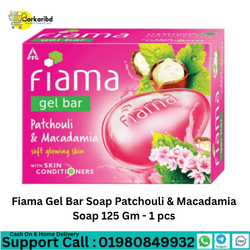 Fiama Gel Bar Soap Patchouli & Macadamia Soap 125 Gm - 1 pcs
