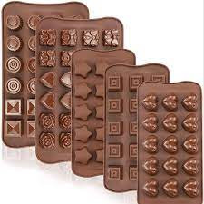 15 pcs Silicone Chocolate Molds  Chocolate Candy Mold  Cake Chocolate Making Molds Hard Chocolate Molds Kit DIY Chocolate Mold for Homemade Chocolate