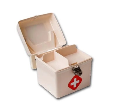 Medicine Storage Box First Aid Kit Box White Mini First Aid Box