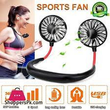 Fan eck band Fan 360 Degree USB Fan Rechargeable For Outdoor Office Sport Hand Free Mini Neck -1 PCS
