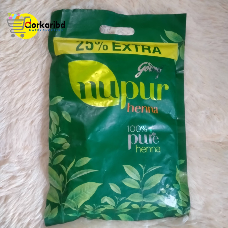 Nupur Henna Powder for silky shiny hair - 150 gm