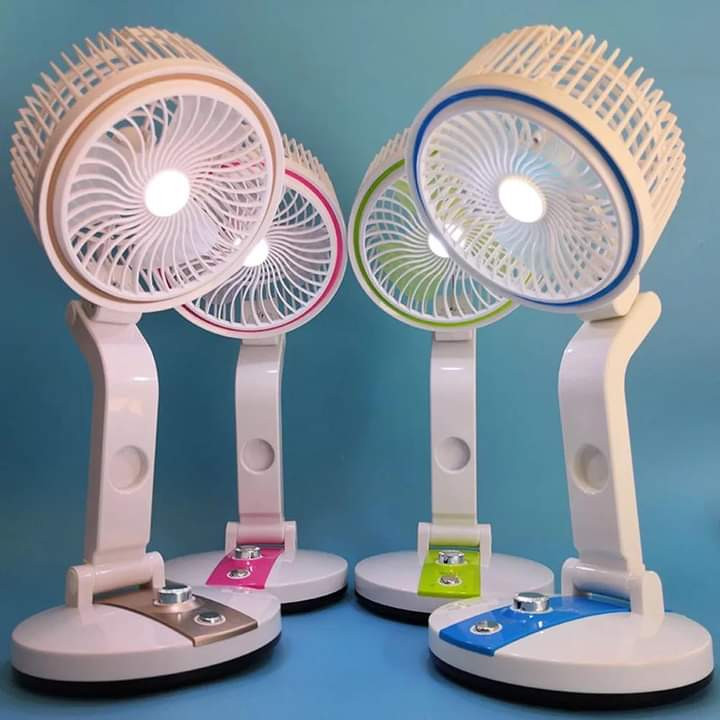 Fan Folding Multi-function USB Charging Fan with builtin LED Light -1 PCS