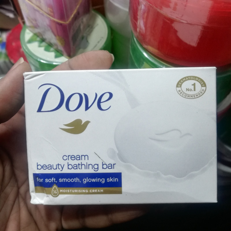 Dove Cream Bathing Beauty Bar with Moisturising Cream For Soft, Smooth, Glowing Skin Bar Soap -125g