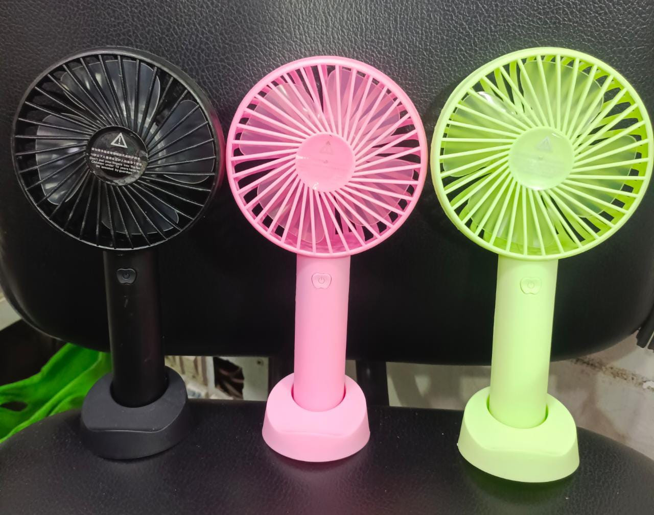 FAN Mini Hand Fan With Stand Rechargable